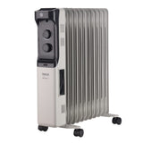 INALSA OFR Room Heater Oil Filled Radiator Warme 11-2500W with Variable Temperature Control|11 Fins| 3 Heat Settings,Grey