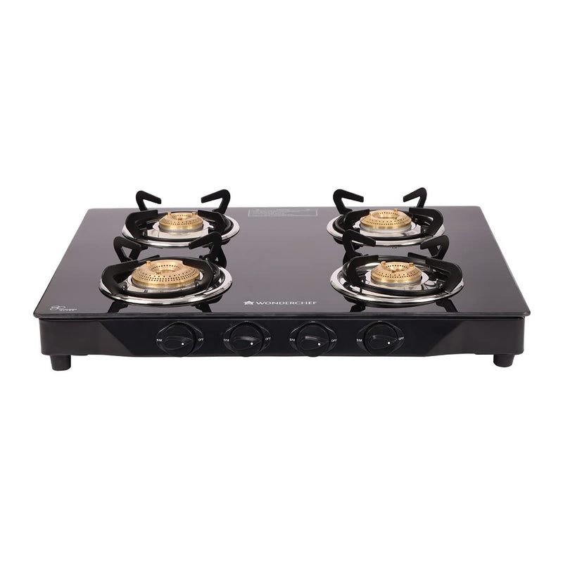 Wonderchef Glory Glass Cooktop 4 Burner