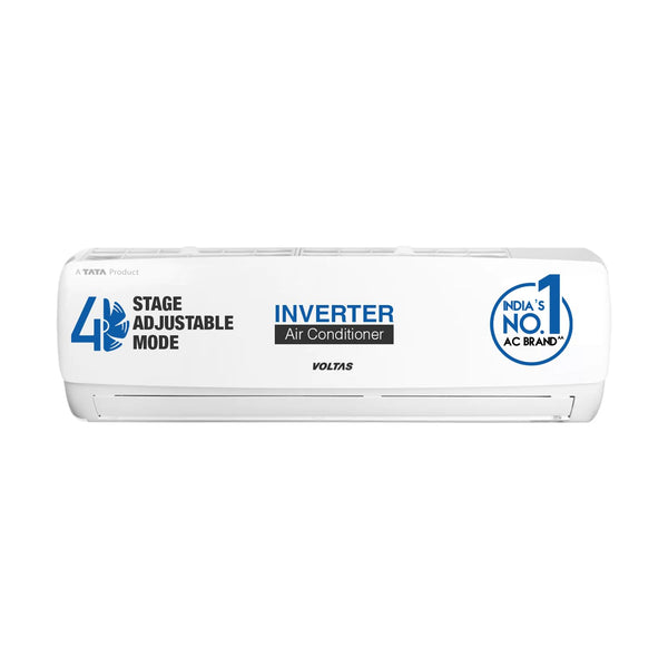 Voltas 1 ton 3 Star Inverter Split AC (Copper, 4-in-1 Adjustable Mode, Anti-dust Filter, 123V CAE, White)