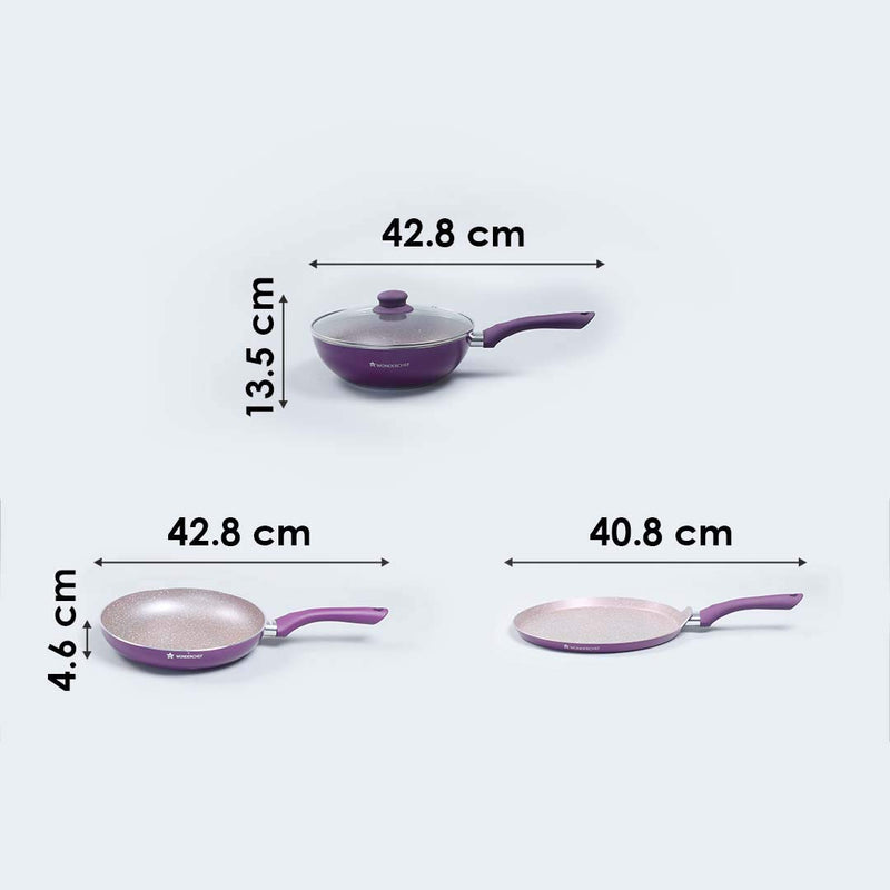 Wonderchef Royal Velvet Non-stick Cookware Set