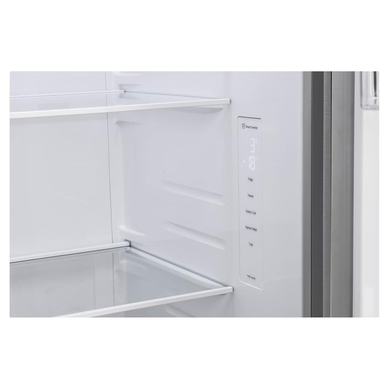 LG 655 L Frost Free Side by Side Refrigerator with Smart Inverter Compressor, Express Freeze & Multi Air-Flow (Dazzle Steel, GL-B257HDSY)