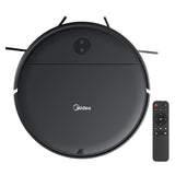 Midea I2A Robotic Vacuum Cleaner with Remote |Wet & Dry |BLDC Motor | 1200Pa Strong Suction | Anti Fall Function | Anti-Collision & Auto Return Charge Function, 110 Minutes, Black