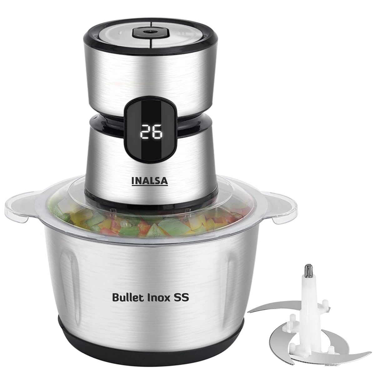 INALSA Bullet Inox SS Electric Chopper