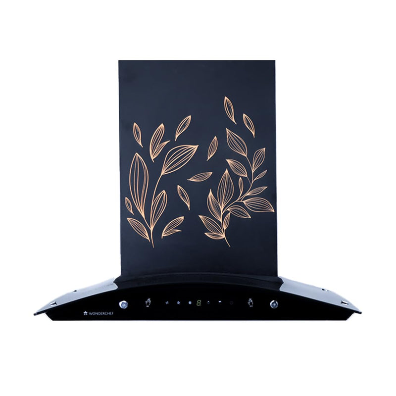 WONDERCHEF Ruby Curve Flora 60 cm Auto Clean Wall Mounted Chimney