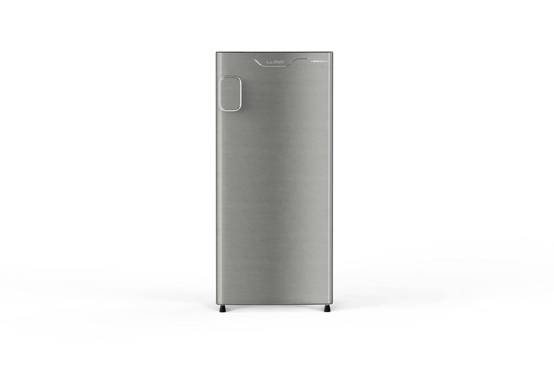 LLYOD 188 L 3 Star Direct Cool Single Door Refrigerator (GLDC203ST4JC, Stainless Steel)