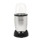 Faber 3-In-1 Sportz Blender |Chopping Jar, Smoothie & Grinding Jar (Wet & Dry)| Abs Body, Detachable Ss Blades, 400 Watts Motor, 1 Sipper Cap & 3 Lids, 2 Spill Proof Jars & 1 Chopping Bowl| (Silver)