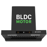 Faber Atom 60cm 1500m³/hr BLDC Autoclean Filterless T-Shape Chimney|Built In Oil Collector|Touch & Gesture Control | Hood ATOM BLDC TC FL HC SC BK IN 60