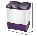Panasonic 8 kg Semi-Automatic Top Loading Washing Machine (NA-W80G5VRB, Violet)