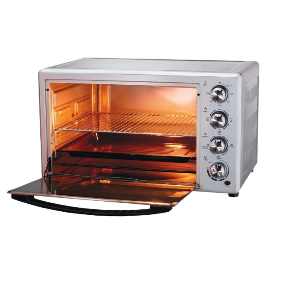 Morphy Richards 54Rcss Dehydro (510055) Otg Oven 1700 Watts 54 Litre Oven Toaster Griller Convection Fan & Rotisserie Function|In-Built Dehydrate Function|Mirror Finish Door Gold & Black