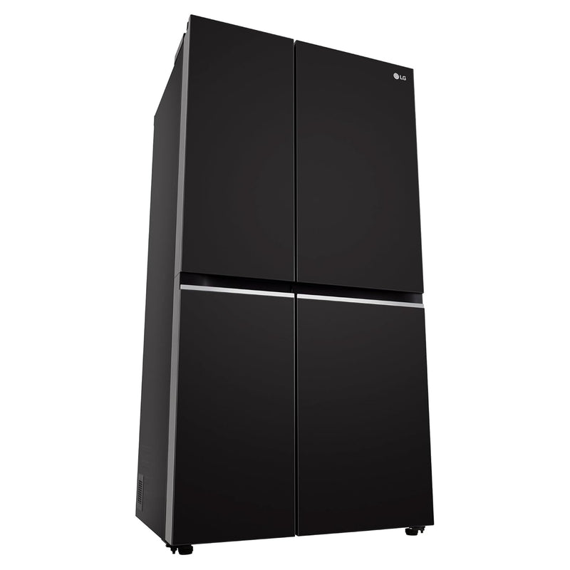 LG 655 L Frost Free Side by Side Refrigerator with Smart Inverter Compressor, Express Freeze & Multi Air-Flow (Dazzle Steel, GL-B257HDSY)