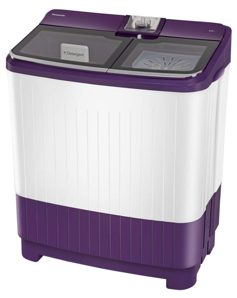 Panasonic 8 kg Semi-Automatic Top Loading Washing Machine (NA-W80G5VRB, Violet)