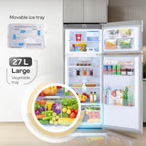 Godrej 223L 2 Star| New Launch| AI Powered| 30 days Farm Freshness| 360° Cooling| Inverter Frost Free Double Door Refrigerator (RF EON 244BN RI ST GL, Steel Glow)