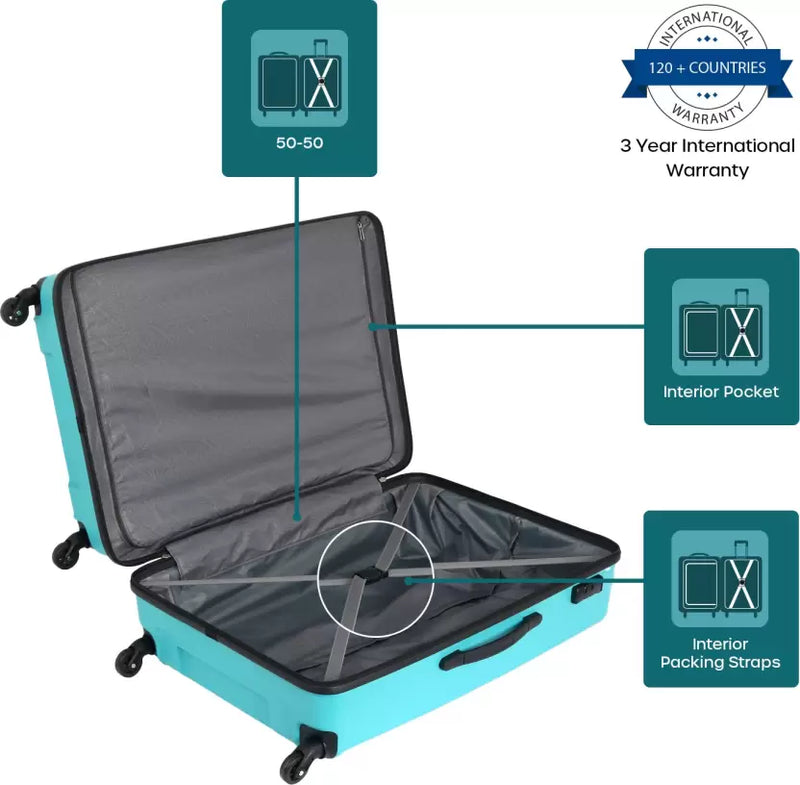 Buy Kamiliant by American Tourister Kam Triprism Aqua Spinner Check in Suitcase 31 inch Online Neverowned India