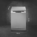 Kaff DW VETRA Free Standing 12 Place Settings Dishwasher