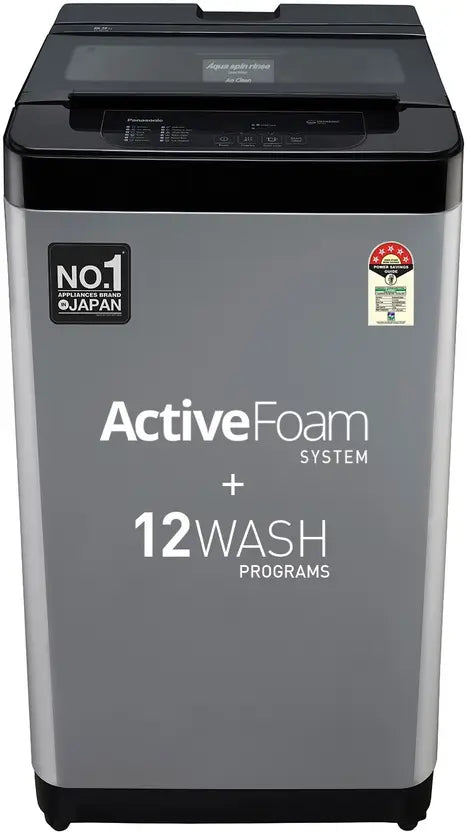 Panasonic 6.5 kg Fully Automatic Top Load Washing Machine Black, Grey (NA-F65LF3CRB)-(Touched Up)