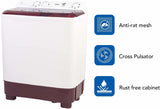 Haier 7 Kg 5 star SEMI Automatic Top Loading Washing Machine HTW70-1217BR, Brown