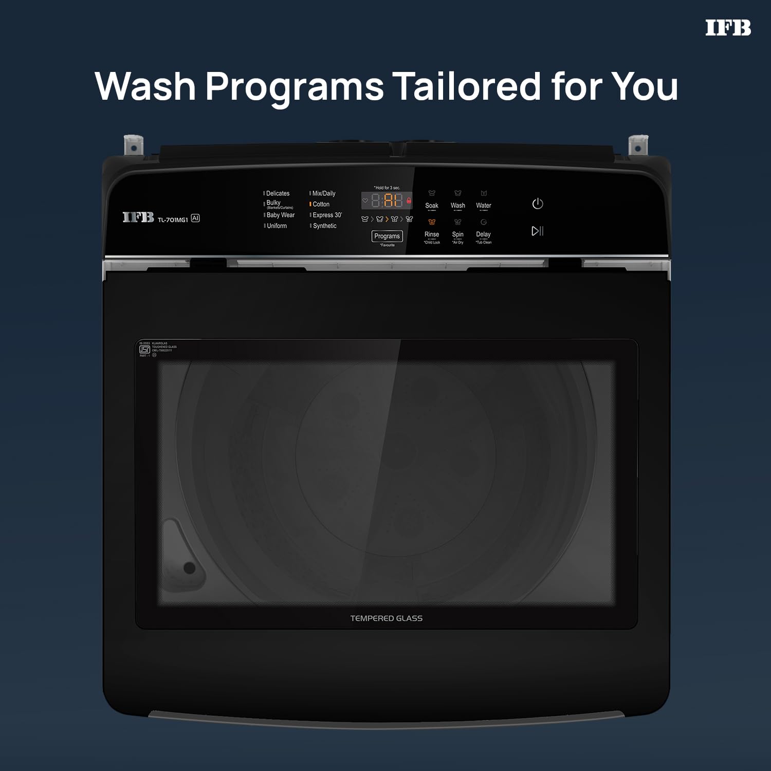 IFB 7 Kg 5 Star with Deep Clean® Technology, AI Powered, Fully Automatic Top Load Washing Machine (TL701MG1)