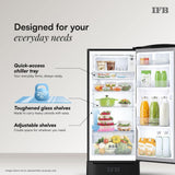 IFB 187L 5 Star Advanced Inverter Direct-Cool Single Door Refrigerator with 30 Hrs Cooling Retention, Big Vegetable Box & Base Stand (2026, IFBDC-213EYBNED, Divine Bliss Blue)
