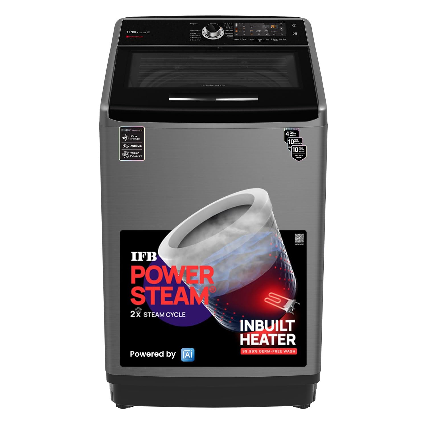IFB 11 Kg 5 Star with DeepClean® Technology, AI Powered, Fully Automatic Top Load Washing Machine (TL111IN3S)