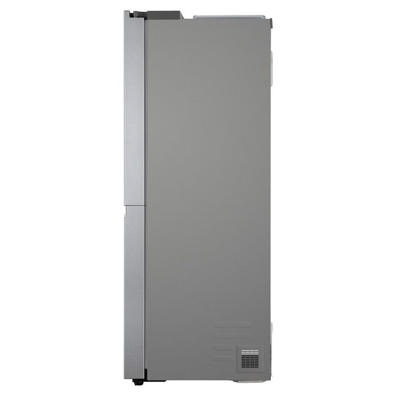 LG 655 L Frost Free Side by Side Refrigerator with Smart Inverter Compressor, Express Freeze & Multi Air-Flow (Dazzle Steel, GL-B257HDSY)