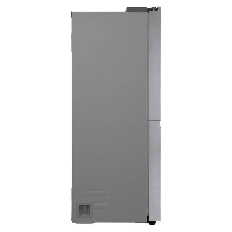 LG 655 L Frost Free Side by Side Refrigerator with Smart Inverter Compressor, Express Freeze & Multi Air-Flow (Dazzle Steel, GL-B257HDSY)