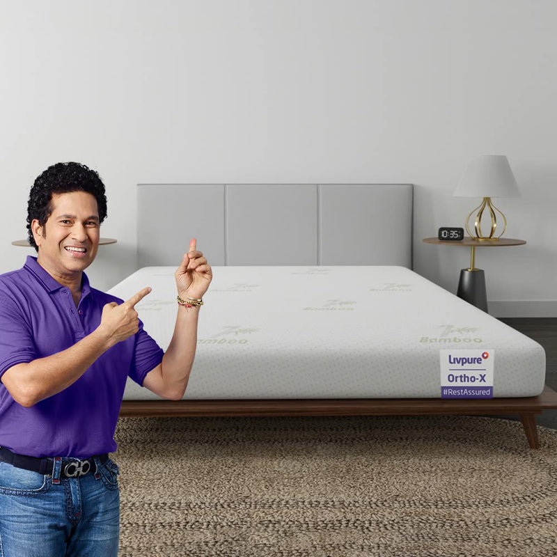 Livpure Regal Advanced Memory Foam Latex Mattress Califirnia King Size 84x72x6