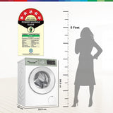 Bosch 10 kg, 5-Star, AI Active Water+, Anti Stain, Iron Steam Assist, Anti Tangle, Fully-Automatic Front Loading Washing Machine (WGA254ZJIN, Reload Function, In-Built Heater, Autumn Green)