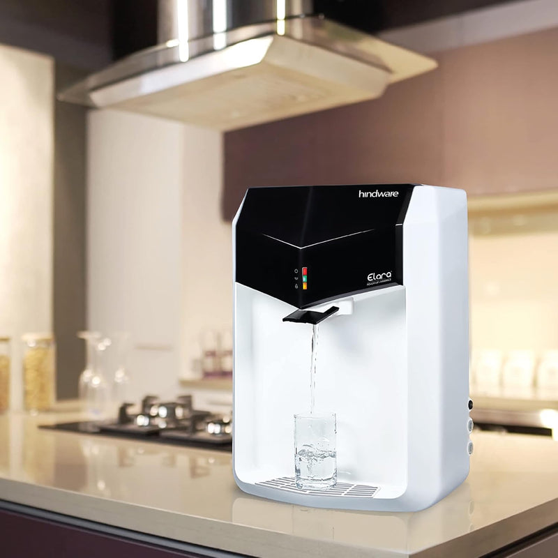 Hindware Elara Reverse Osmosis + RO+UV+UF+Mineral Fortification Water Purifier, 7 Litre (White & Black)
