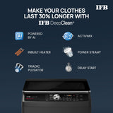 IFB 9 Kg 5 Star with DeepClean Technology, AI Powered, Fully Automatic Top Load Washing Machine (TL900NB2S, PowerSteam, Inbuilt Heater, Aqua Energie, Noir Black)