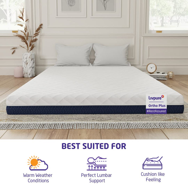Livpure Smart 8 Othocomfort orthopadic Mattress single size