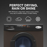 IFB 5.5 Kg Front Load Clothes Dryer | Turbo Dry MX | 55 rpm | Mocha