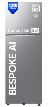 Samsung 350 L, 3 Star, Frost Free Double Door Refrigerator (RT38DG5A4DS8HL, Elegant Inox, Silver)