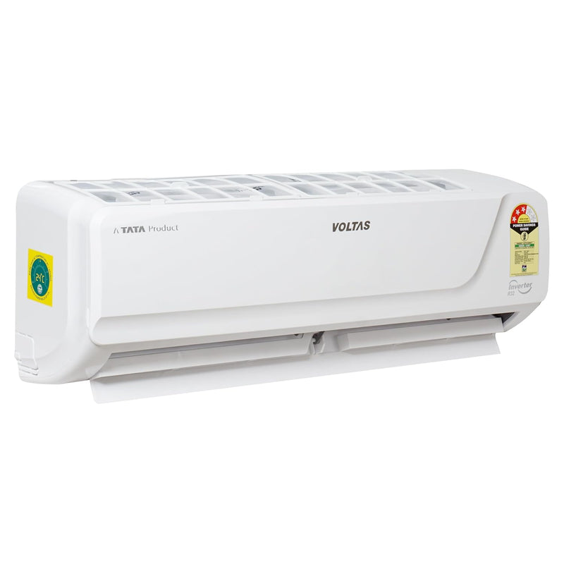 Voltas 1.5 Ton 3 Star Hot & Cold Inverter Split AC Copper, 4-in-1 Adjustable Cooling, Anti-dust Filter, 183VH VECTRA PLATINA, White)