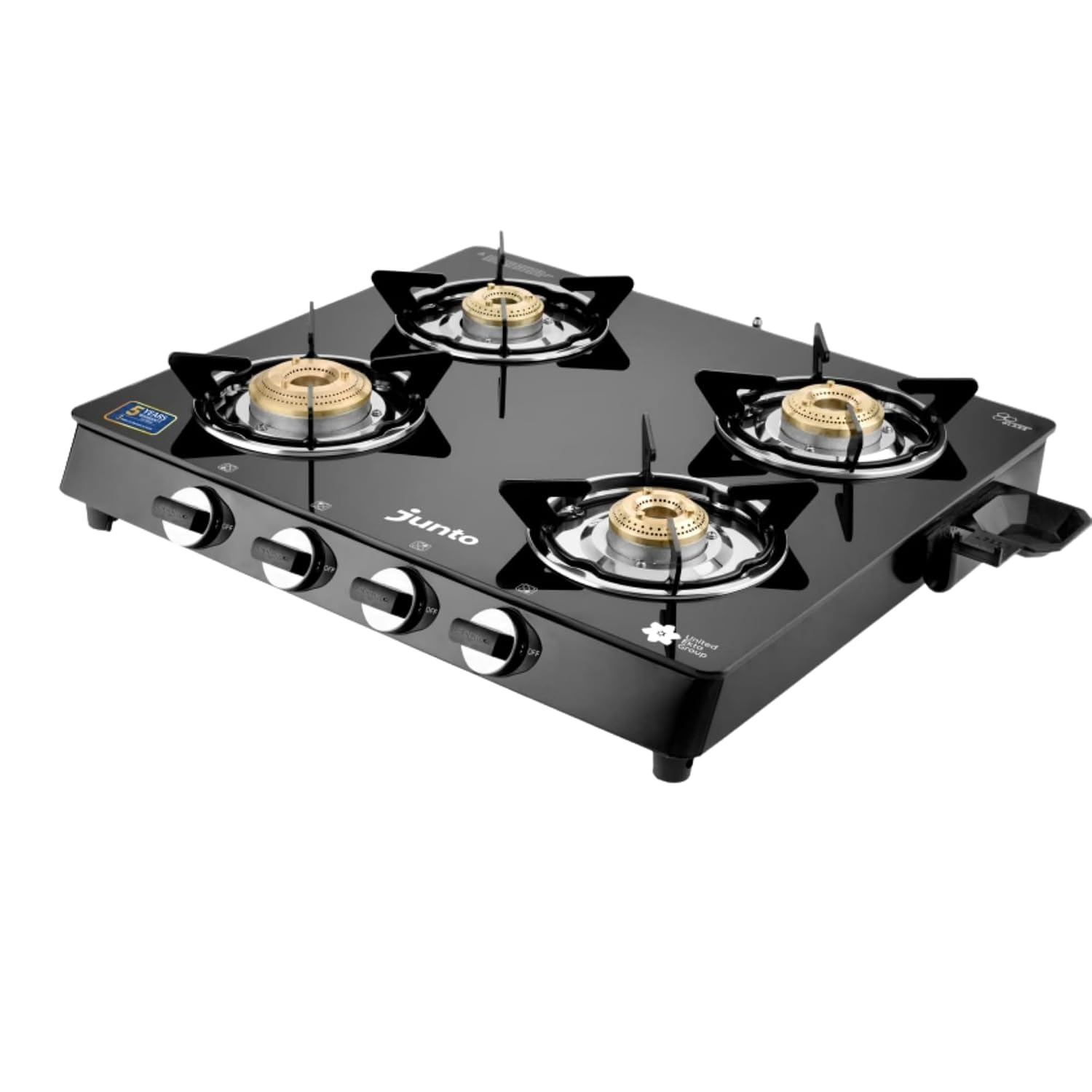 UCOOK JUNTO Z Series 4 Burners Glass Top Glass Manual Gas Stove (4 Burners)