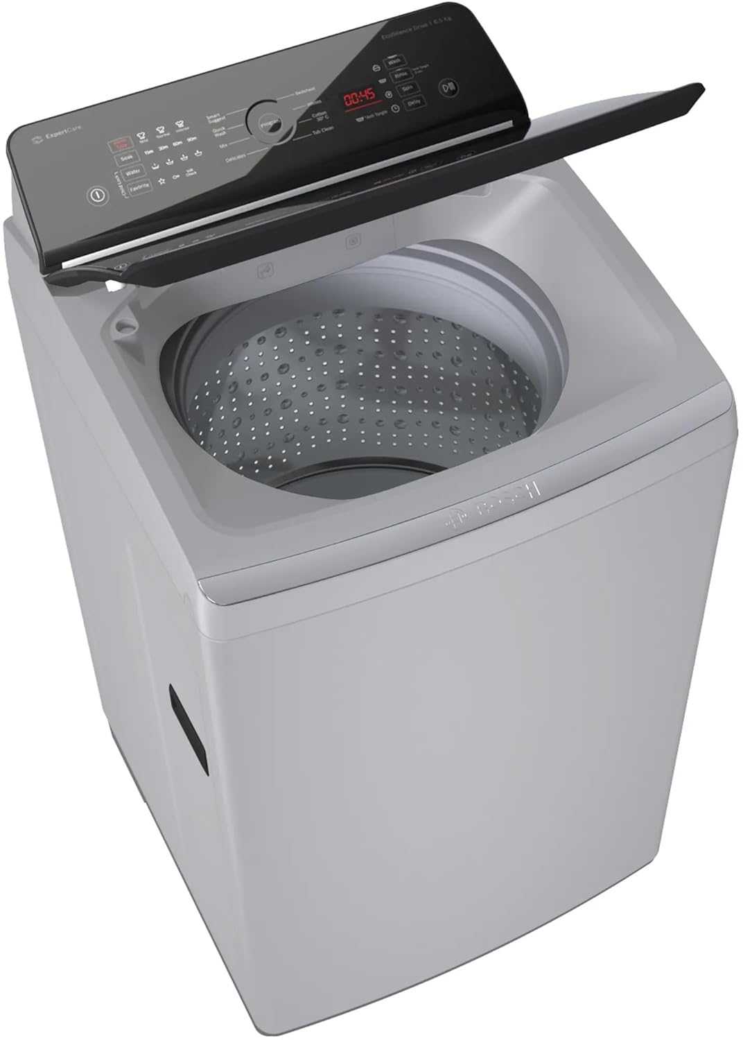 Bosch 8.0 kg 5 Star Fully-Automatic Top Loading Washing Machine (WOE802S7IN,Silver,ExpertCare)