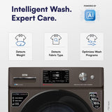 IFB 9 Kg 5 Star, DeepClean® Technology, AI Powered, WiFi, Fully Automatic Front Load Washing Machine (EXECUTIVE MXN 9014K CMS, PowerSteam®, 9 Swirl, Steam Refresh, Inbuilt Heater, Eco Inverter, Mocha)