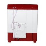 SHARP 7 kg, 5 star with E-Spin Pulsator,Semi-Automatic Top Loading Washing Machine, 1300 RPM (ES-SD70NB-FR, Ruby Red, Pure Wave)