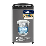Godrej Smart Choice 7 Kg 5 Star, AI Tech, Fabrisafe Steel Drum, Magic Lint Filter, Fills Tub At ~0 Water Pressure, Fully-Automatic Top Load Washing Machine (WTEON ALP 70 5.0 FDUN GPGR, Graphite Grey)