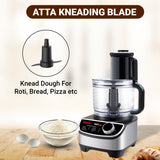 INALSA food processor for kitchen with Mixer Grinder Juicer|1200 Watt Copper Motor|3 Jars|2.5 L Processing Jar|Chopping & Kneading Blade|Centrifugal/Citrus Juicer|Shredding|Slicing-INOX 1200