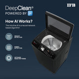 IFB 9 Kg 5 Star with DeepClean Technology, AI Powered, Fully Automatic Top Load Washing Machine (TL900NB2S, PowerSteam, Inbuilt Heater, Aqua Energie, Noir Black)
