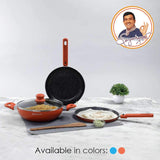 Wonderchef Evita 4 pc Cookware Set Blue