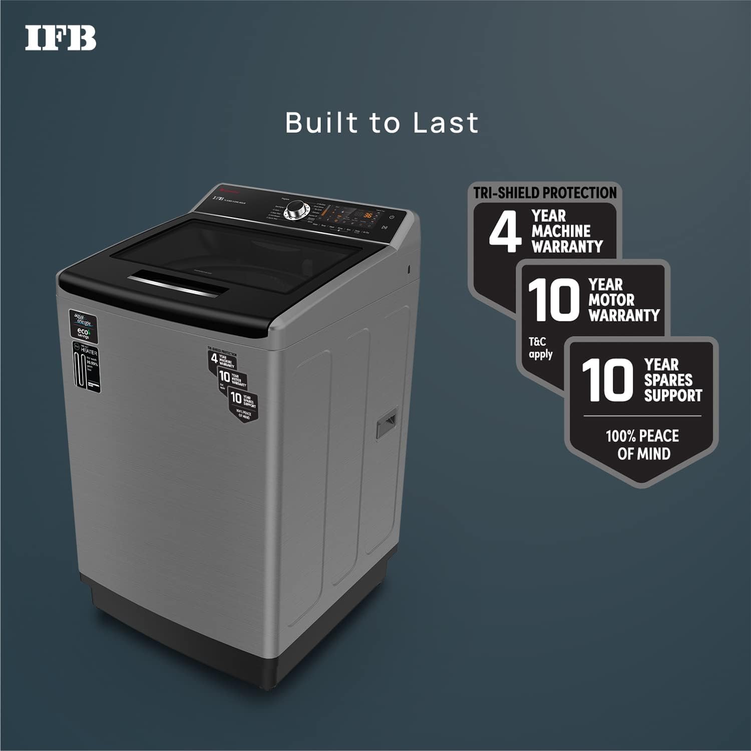 IFB 10.0 Kg 5 Star Top Load Washing Machine (TL-SIBS AQUA, Power Dual Steam, Inbuilt Heater)