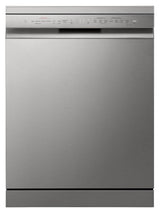LG 15 Place Setting Dishwasher for Indian Utensils|Cleans Kadhai & Pressure Cooker|TrueSteam & QuadWash Technology|Inverter| Freestanding Dishwasher with Auto Open Door & WiFi (DFB435FV, Prime Silver)