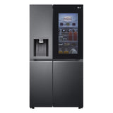 LG 630 L Frost-Free Inverter Wi-Fi InstaView Door-In-Door Side-By-Side Refrigerator with Ice and Water Dispenser ( GL-X257AMC3, Matte Black, Door Cooling+ with Hygiene Fresh+)