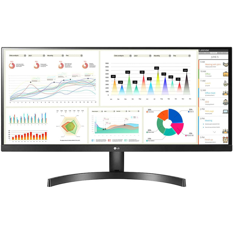 LG 29 inch WFHD LED Backlit IPS Panel with HDR 10, Black Stabilizer, Dynamic Action Sync, Dual Controller, OnScreen Control Immersive UltraWide Monitor (29WL500) (Spot on Screen Le