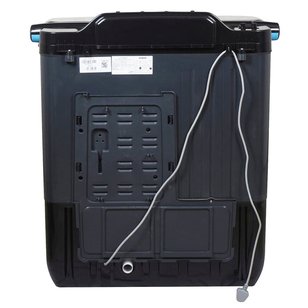 Lloyd Havells 7.5 Kg Semi Automatic Top Load Washing Machine (Glwms75Cbgel, Dark Grey With Blue Inner Lids, Double Layered Toughened Glass Lids)
