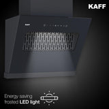 KAFF 1450 m3/hr 60 cm Slant Filterless Auto Clean Kitchen Chimney, Touch & Motion Sensor | Black | KES 60A