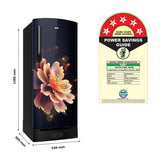 IFB Smart Choice 197L 5 Star Direct-Cool Single Door Refrigerator with Advanced Inverter Compressor (IFBDC-2235DBMED,Mystic Blossom Blue) Extraordinary Storage with Humidity Controller, Base drawer