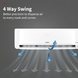 Hitachi 2 Ton Class 3 Star, 4-Way Swing, ice Clean, Xpandable+, Inverter Split AC (100% Copper, Dust Filter, 3400SXL RAS.G322PCBISS, White)