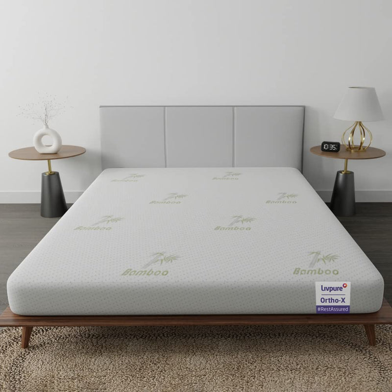 Livpure Regal Advanced Memory Foam Latex Mattress Califirnia King Size 84x72x6
